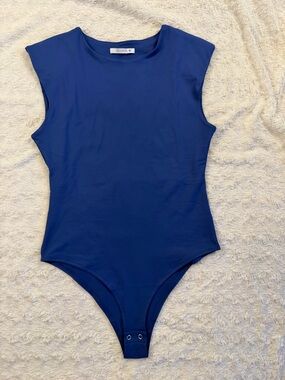 ReoRia Navy Blue Sleeveless Bodysuit